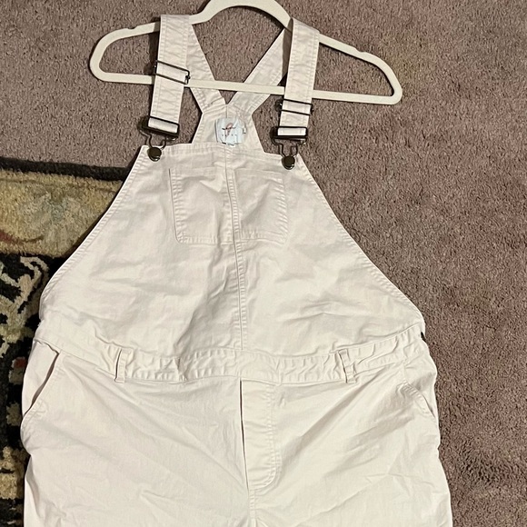 SOLD! Sz 14 The Nines by Hatch Maternity Overalls Light Pink - Picture 5 of 9